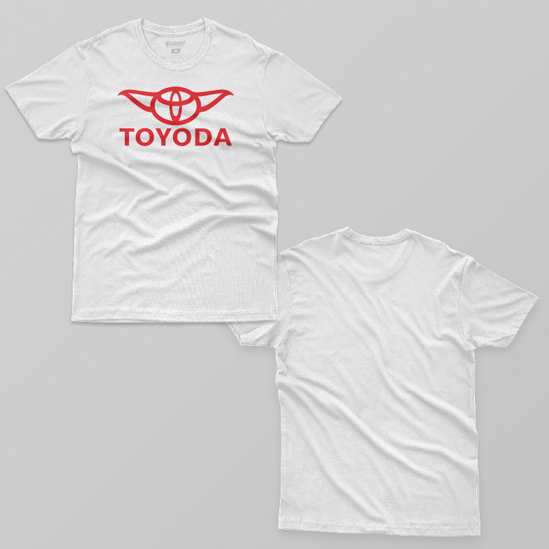 TSEC320006, Crazy, Toyota Toyoda, Baskılı Erkek Tişört