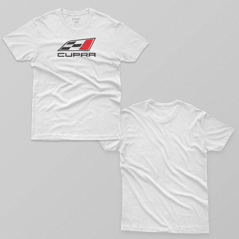 TSEC321706, Crazy, Cupra Racing Flag, Baskılı Erkek Tişört