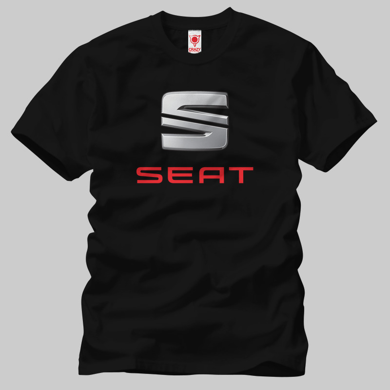 TSEC322701, Crazy, Seat Logo, Baskılı Erkek Tişört