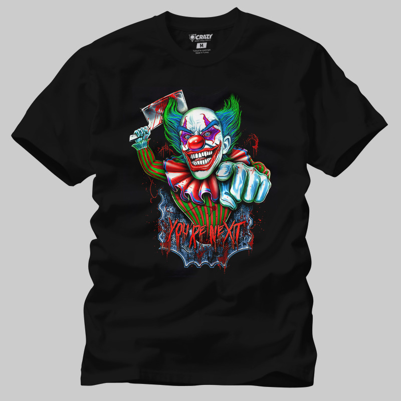 TSEC341001, Crazy, Joker Your Next, Baskılı Erkek Tişört