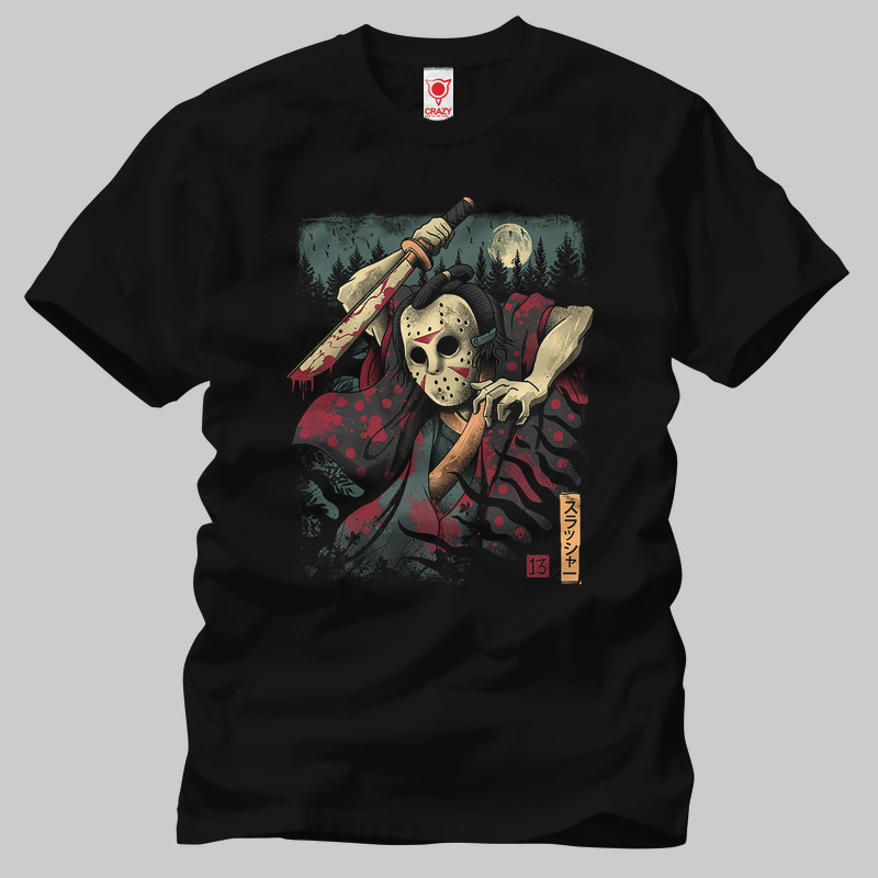 TSEC341601, Crazy, The Samurai Slasher, Baskılı Erkek Tişört