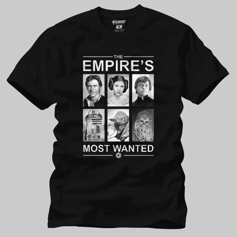 TSEC370401, Crazy, Star Wars Empires Most Wanted, Baskılı Erkek Tişört