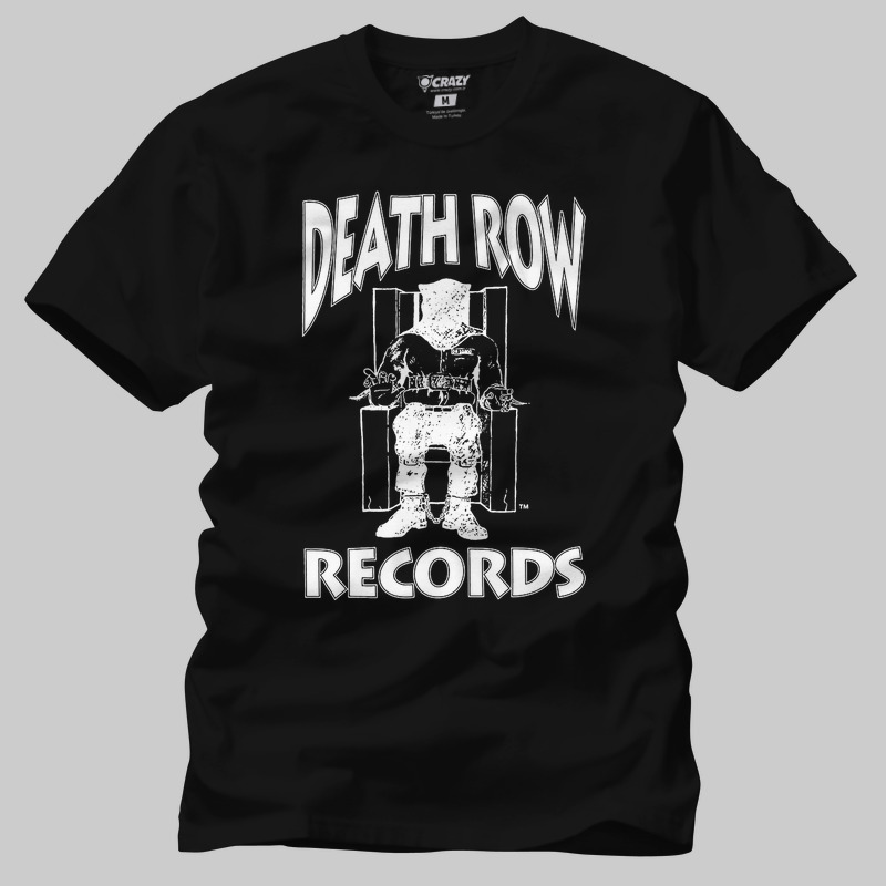 TSEC380001, Crazy, Death Row Records Logo, Baskılı Erkek Tişört