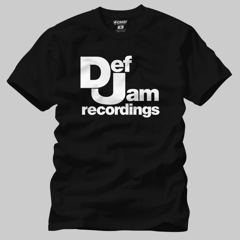 TSEC380101, Crazy, Def Jam Records Logo, Baskılı Erkek Tişört