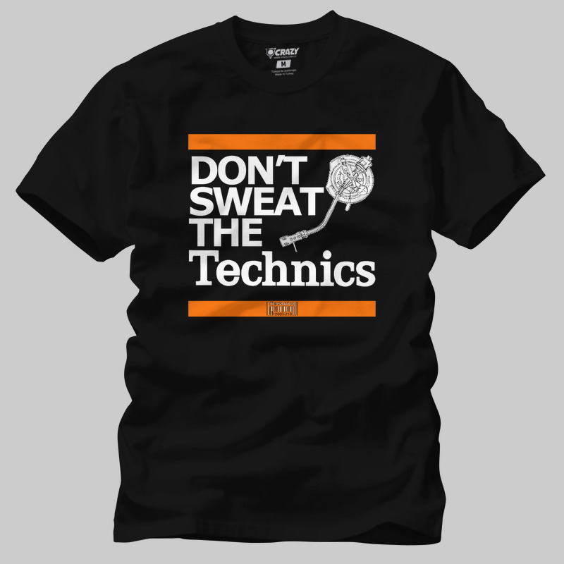 TSEC381501, Crazy, Dont Sweat The Technics, Baskılı Erkek Tişört