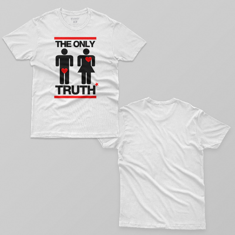 TSEC002006, Crazy, The Only Truth, Baskılı Erkek Tişört
