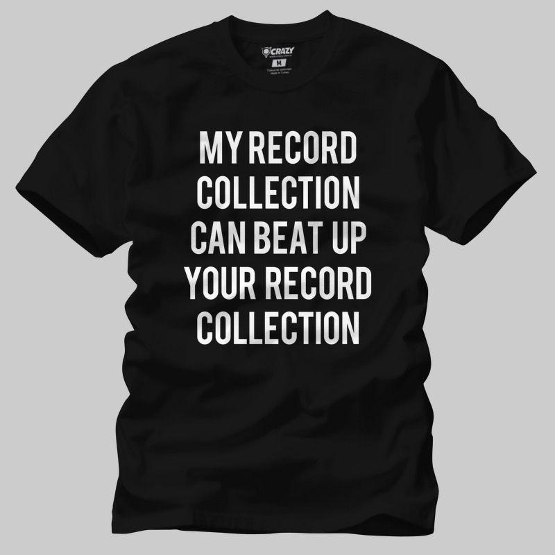 TSEC383101, Crazy, Record Collection Bully, Baskılı Erkek Tişört
