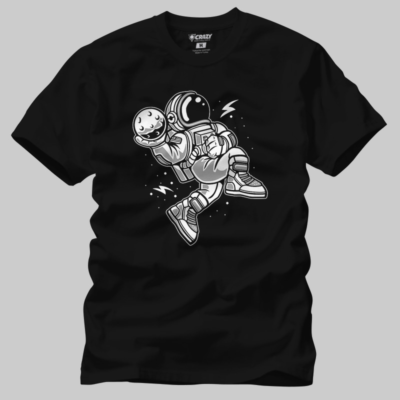 TSEC394601, Crazy, Astronaut Dunk, Baskılı Erkek Tişört