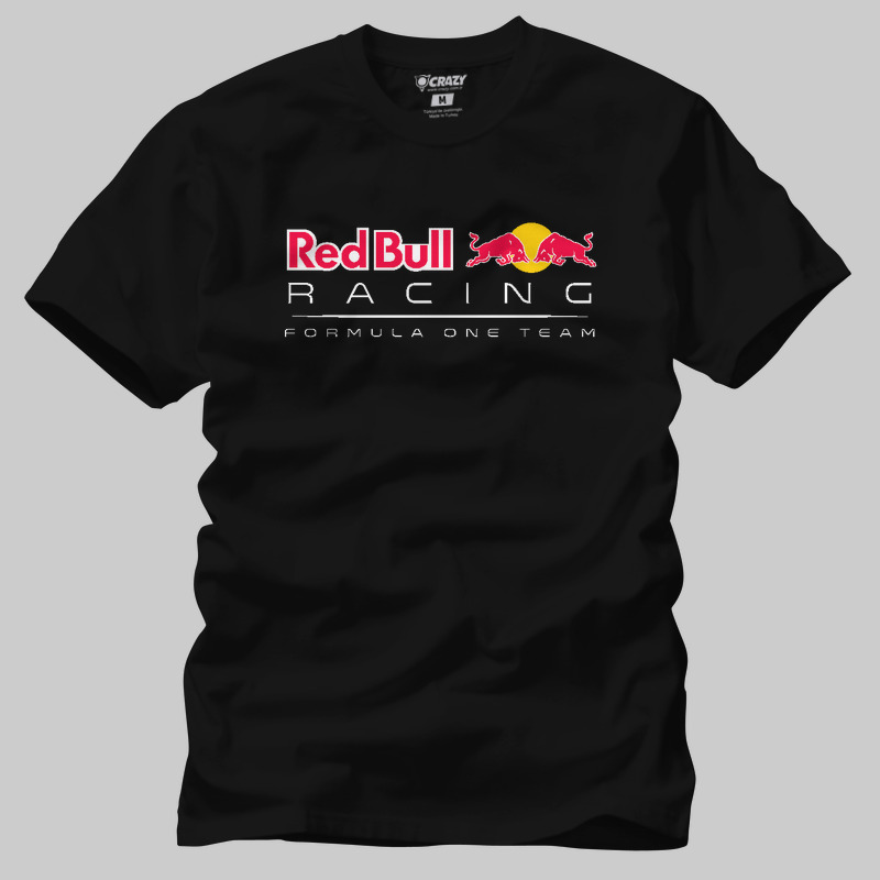TSEC405501, Crazy, Red Bull Racing Formula One Logo, Baskılı Erkek Tişört