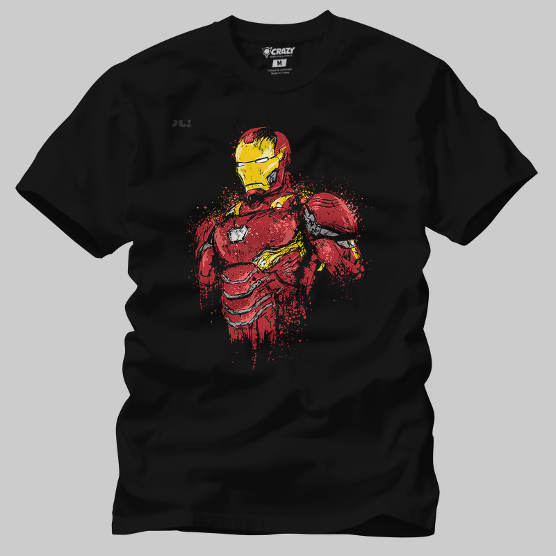 TSEC407101, Crazy, Infinity Iron, Baskılı Erkek Tişört