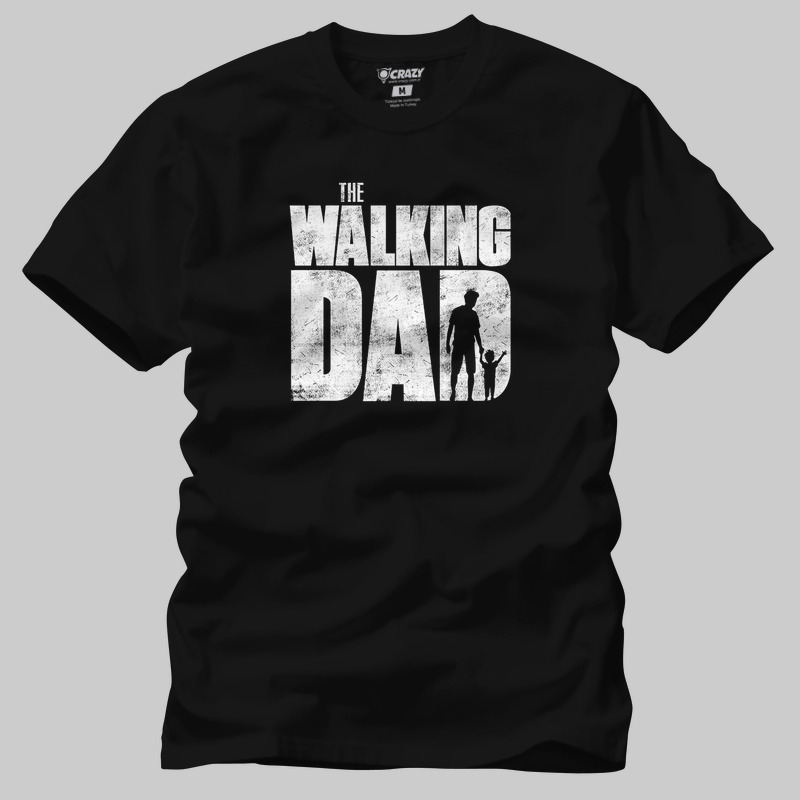 TSEC410501, Crazy, The Walking Dad, Baskılı Erkek Tişört