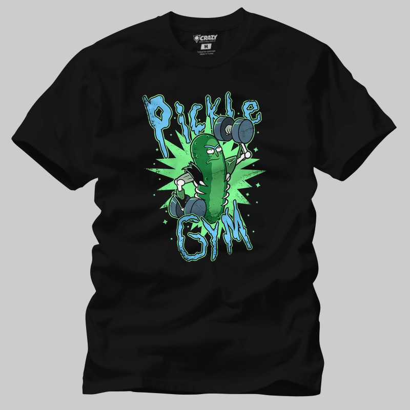 TSEC413301, Crazy, Pickle Gym, Baskılı Erkek Tişört