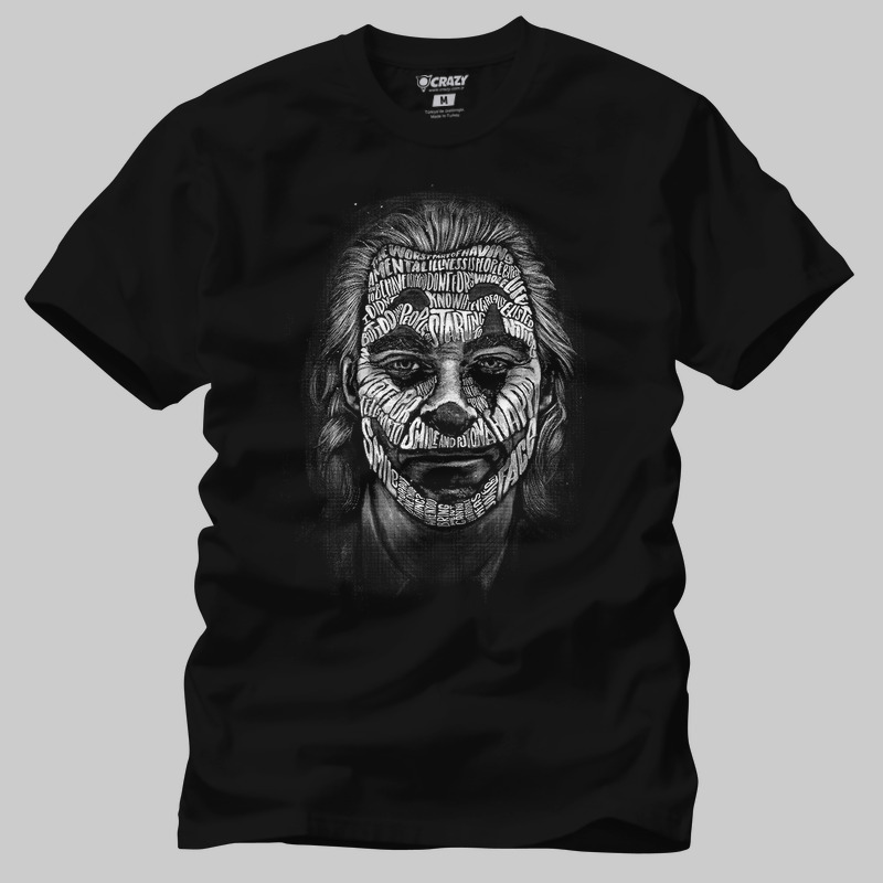 TSEC420101, Crazy, Joker, Baskılı Erkek Tişört