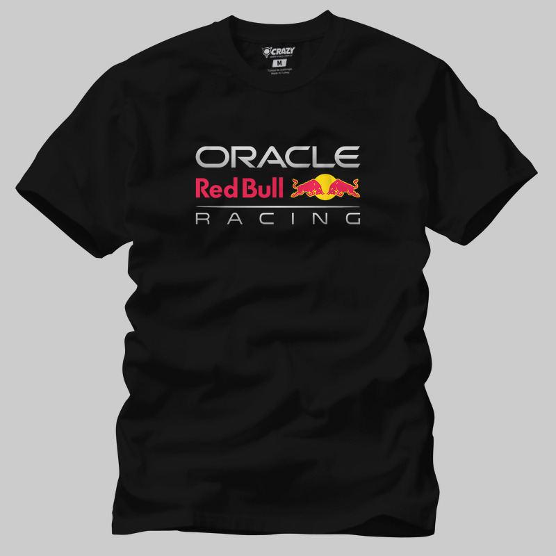 TSEC431701, Crazy, Red Bull Oracle Logo, Baskılı Erkek Tişört