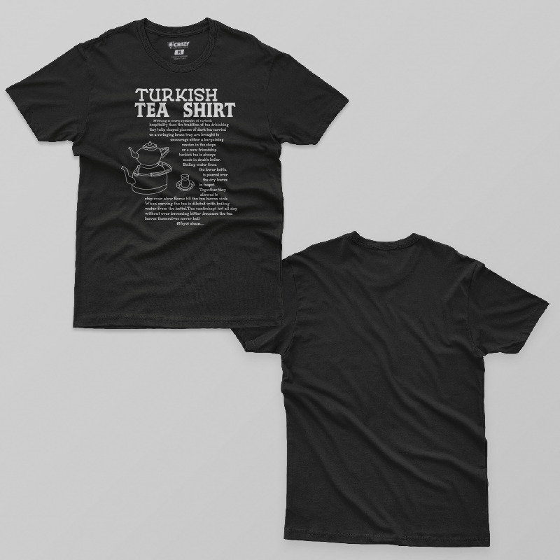 TSEC475301, Crazy, Turkish Tea Shirt, Baskılı Erkek Tişört