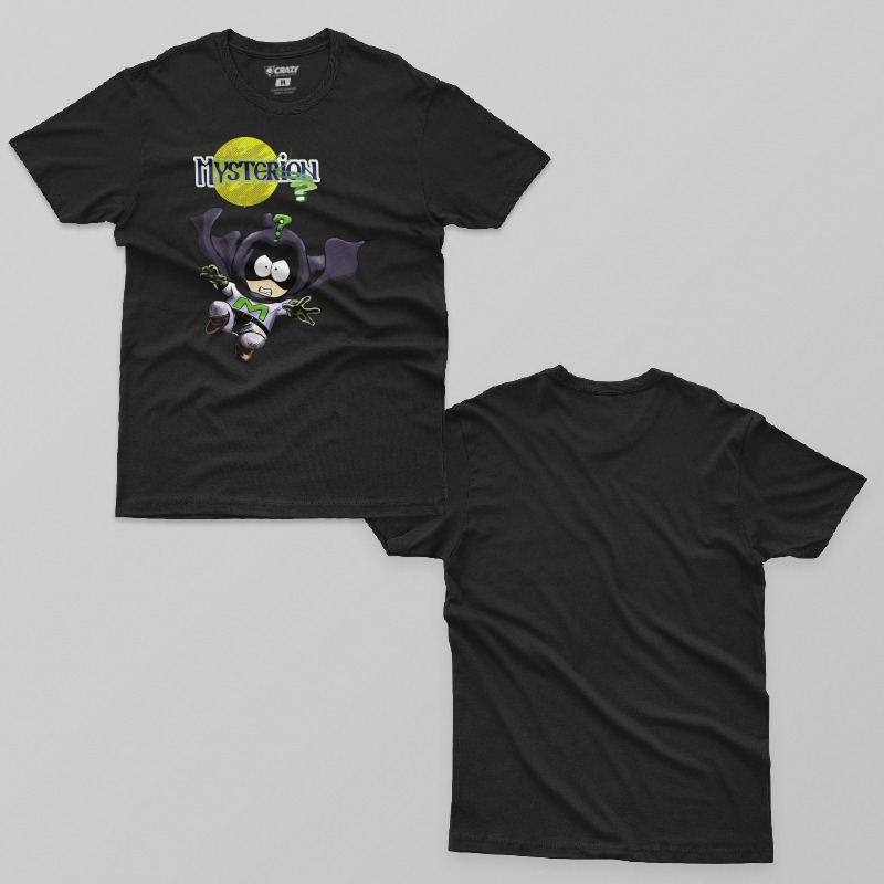 TSEC489901, Crazy, South Park Mysterion, Baskılı Erkek Tişört