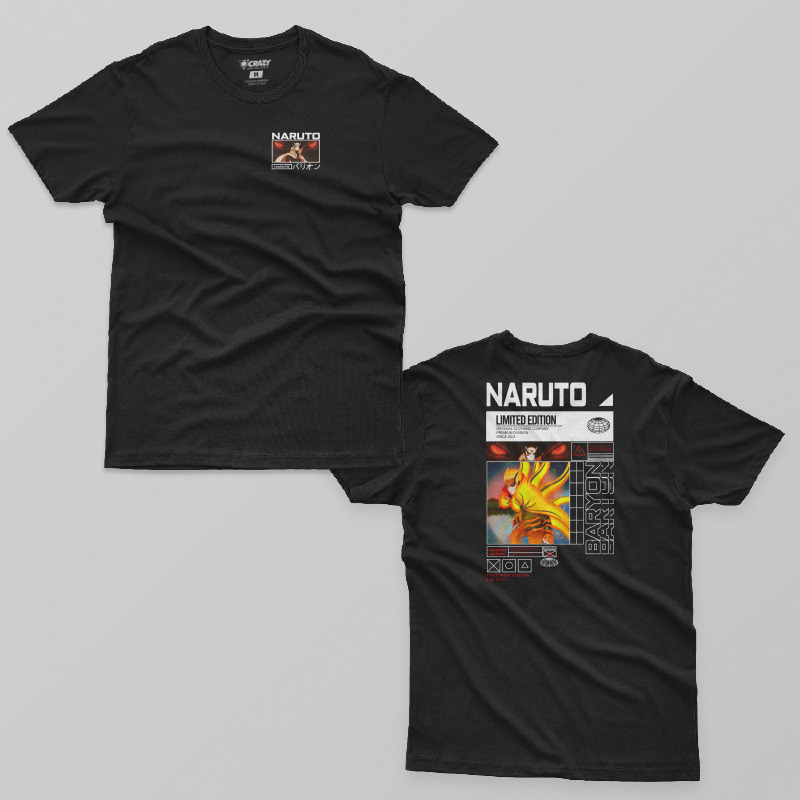 TSEC502601, Crazy, Naruto Limited Edition, Baskılı Erkek Tişört