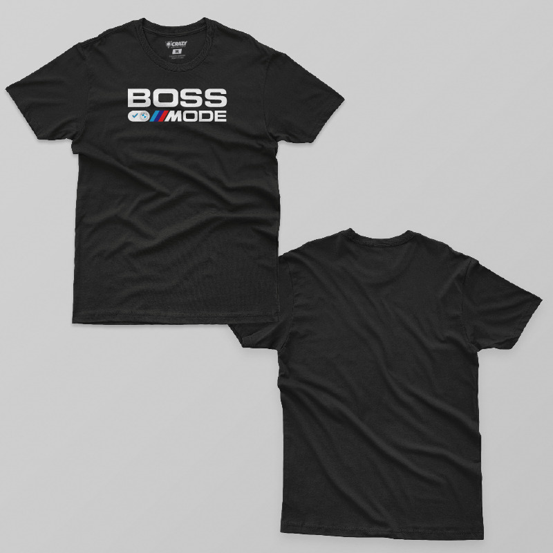 TSEC506401, Crazy, Bmw Boss On Mode, Baskılı Erkek Tişört