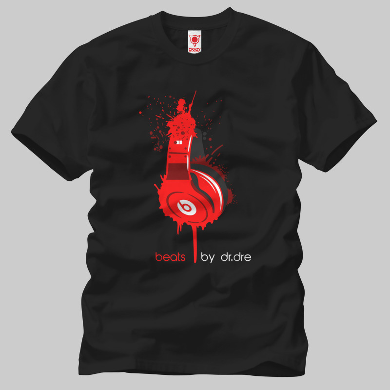 TSEC024301, Crazy, Beats By Dr Dre, Baskılı Erkek Tişört