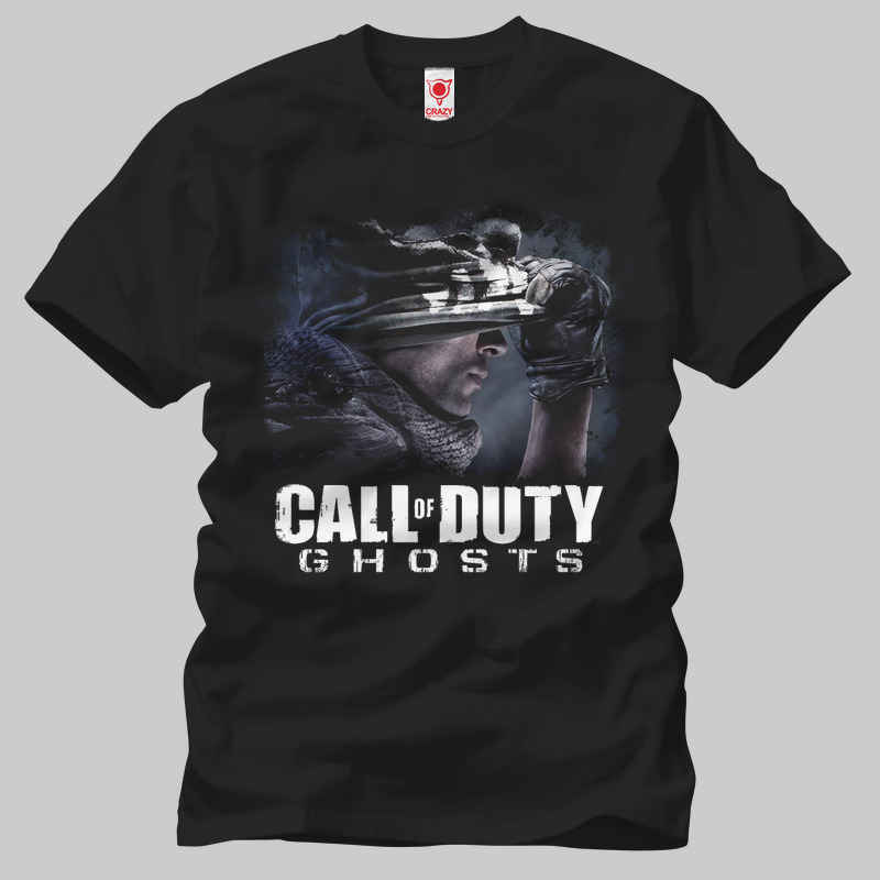 TSEC030801, Crazy, Call Of Duty Ghosts, Baskılı Erkek Tişört