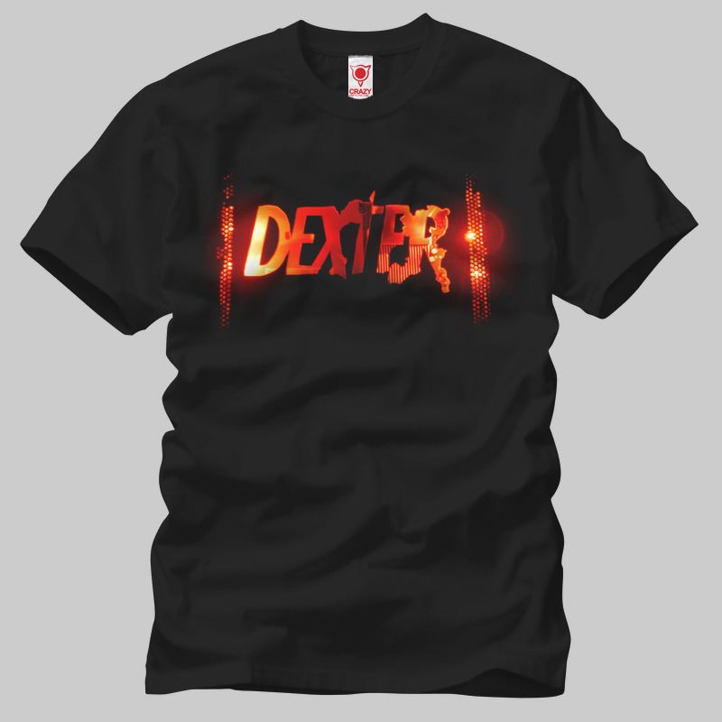 TSEC031501, Crazy, Dexter Light Logo, Baskılı Erkek Tişört