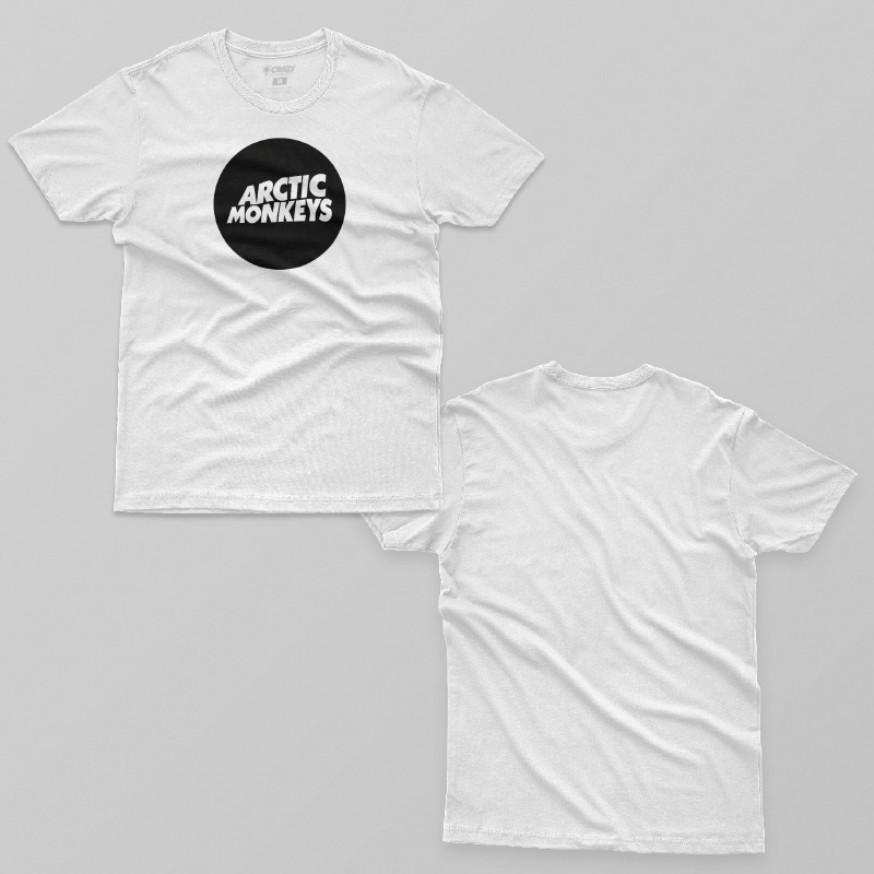 TSEC039706, Crazy, Arctic Monkeys Logo, Baskılı Erkek Tişört