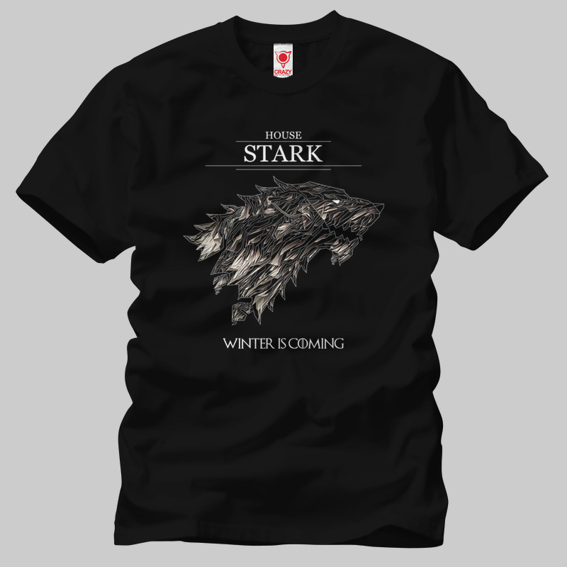 TSEC049201, Crazy, Game Of Thrones: Winter Is Coming Glass, Baskılı Erkek Tişört