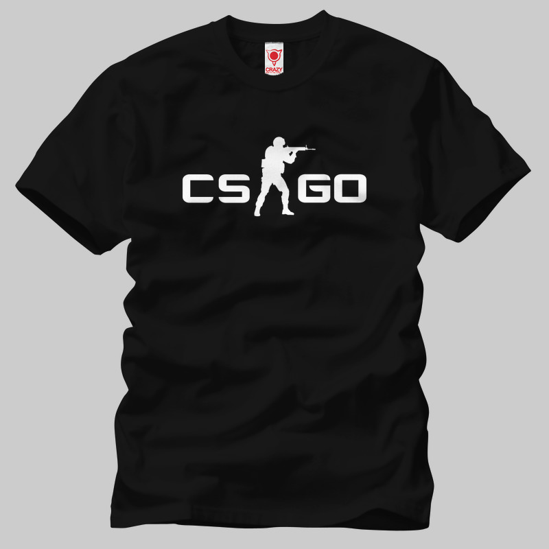 TSEC049801, Crazy, Counter Strike: CSGO, Baskılı Erkek Tişört