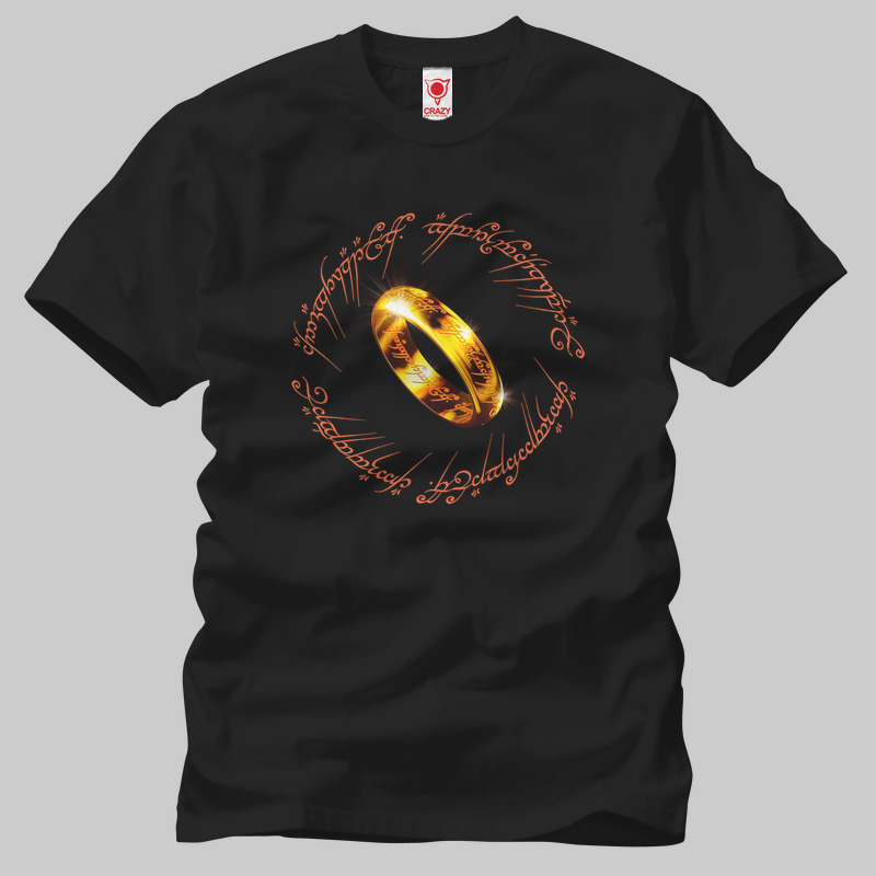 TSEC054101, Crazy, The Hobbit: Ring, Baskılı Erkek Tişört