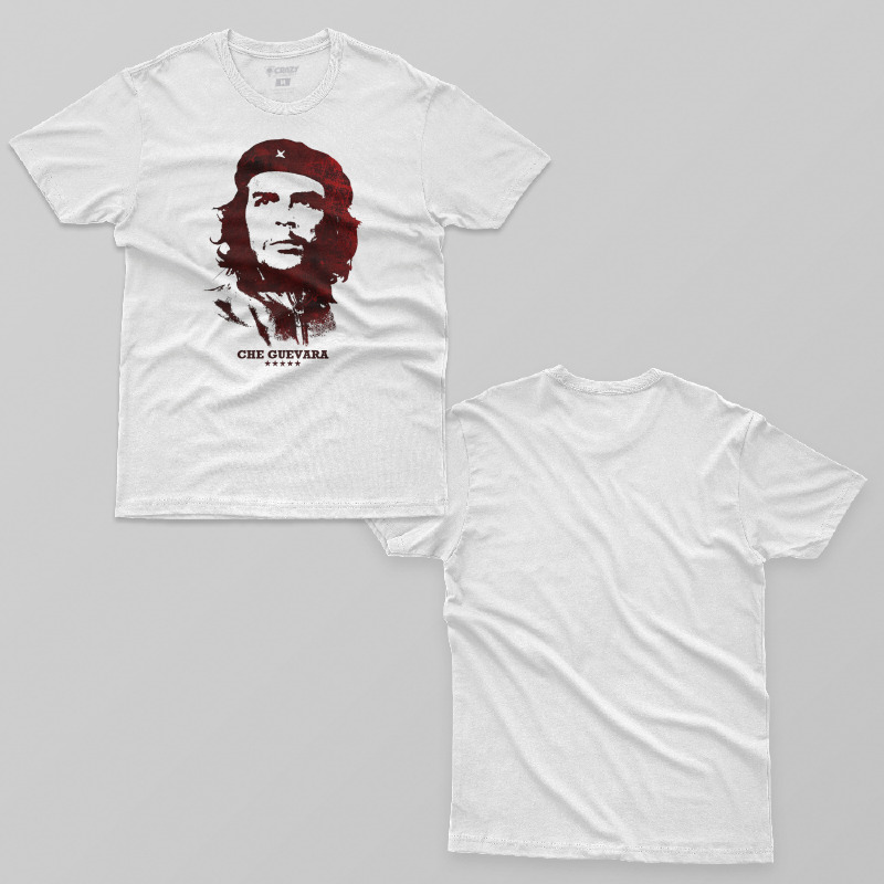 TSEC056406, Crazy, Che Guevara Stencil, Baskılı Erkek Tişört